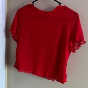 red tee